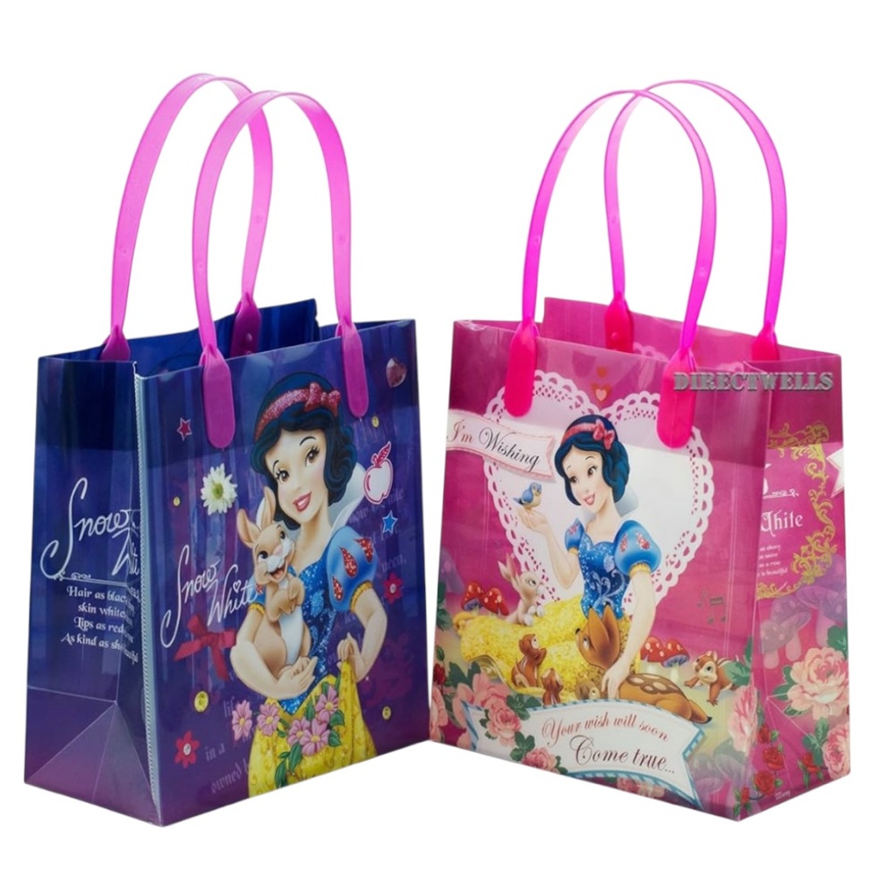 Disney Princess Snow White Authentic Licensed Plastic Reusable Goodie Bags NWT 6